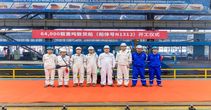 舟山中远海运重工64000载重吨散货船N1312项目开工